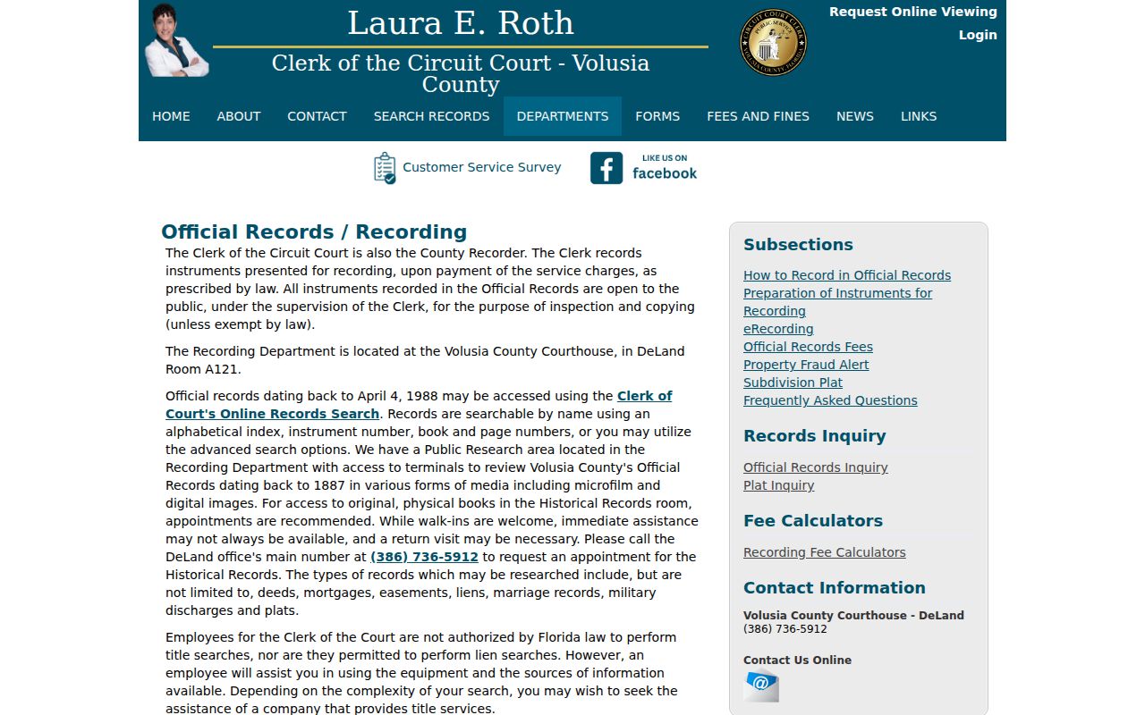 New Smyrna Beach city directory historical official records access