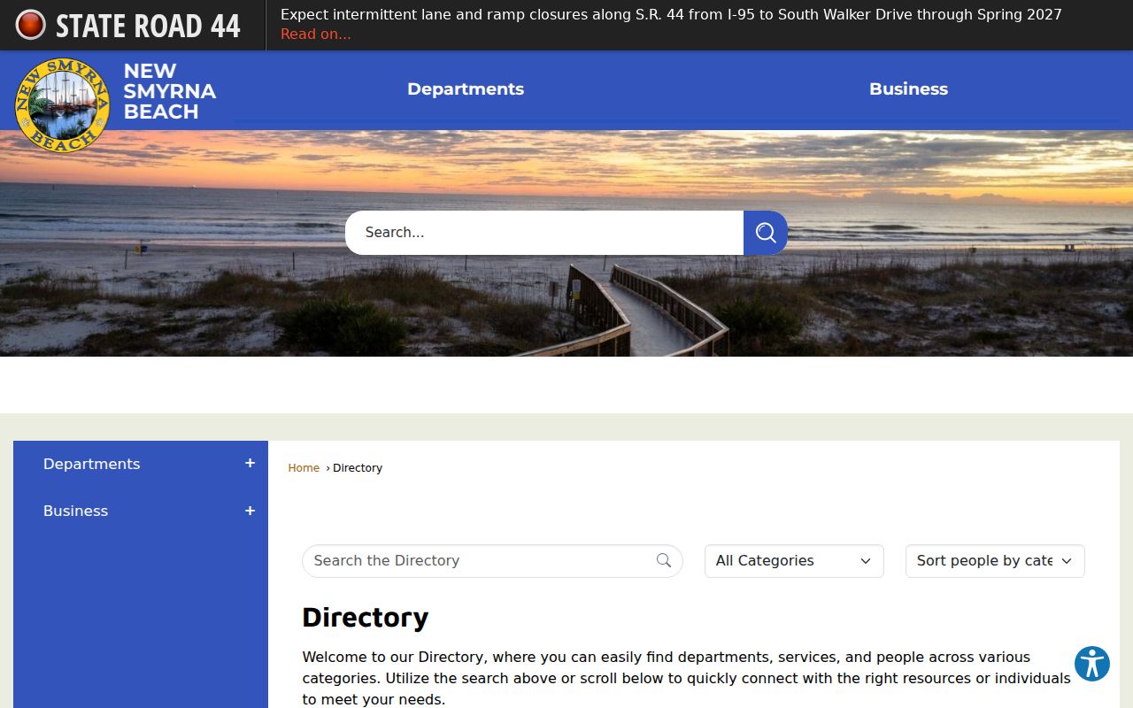 New Smyrna Beach city staff directory